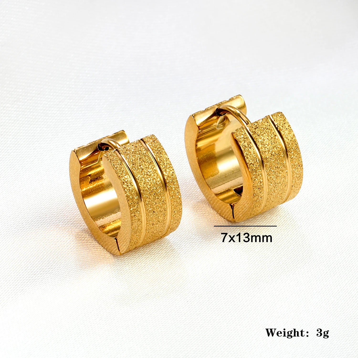 Anti-Allergy Stainless Steel Hoop Earrings