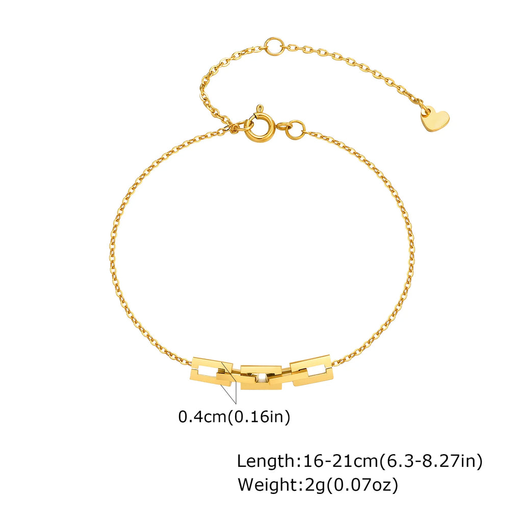 Non Tarnish Gold Plated Herringbone Bracelet