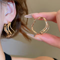 Multi-Layer Twisted Hoop Earrings