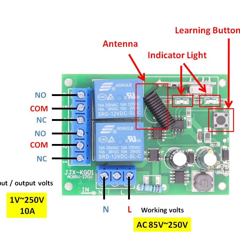 Universal Remote Control Switch