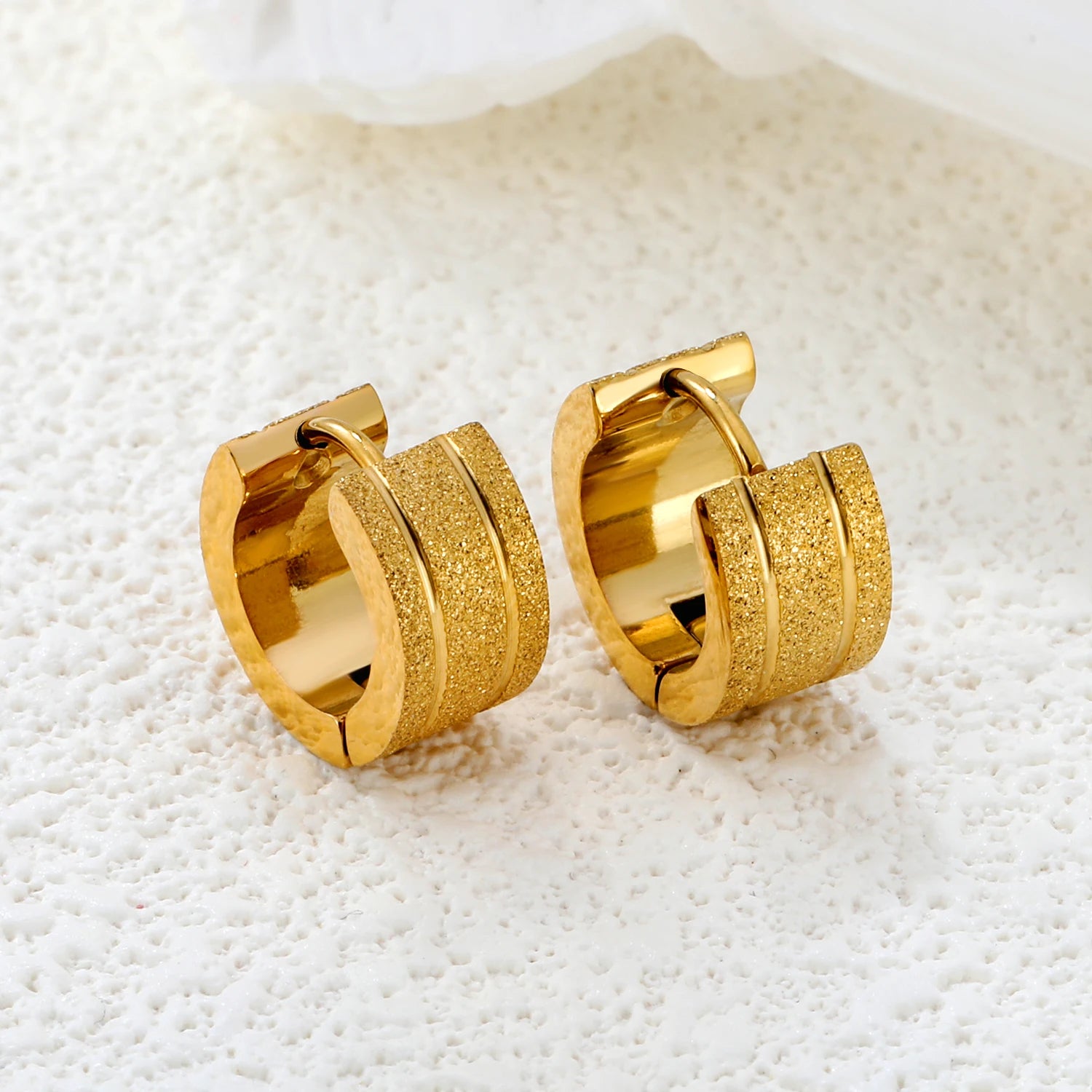 Anti-Allergy Stainless Steel Hoop Earrings