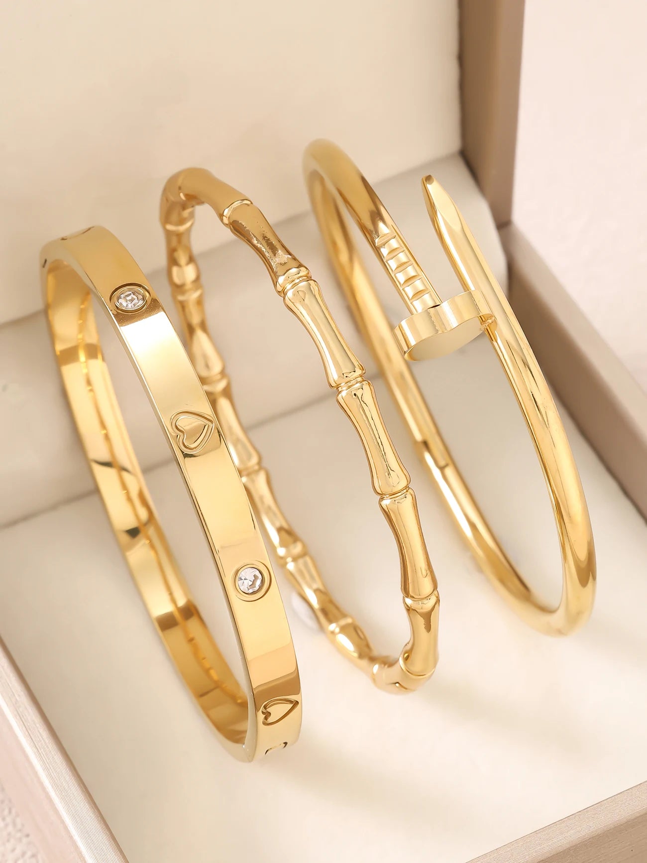 18K Gold Plated Clover Bracelet