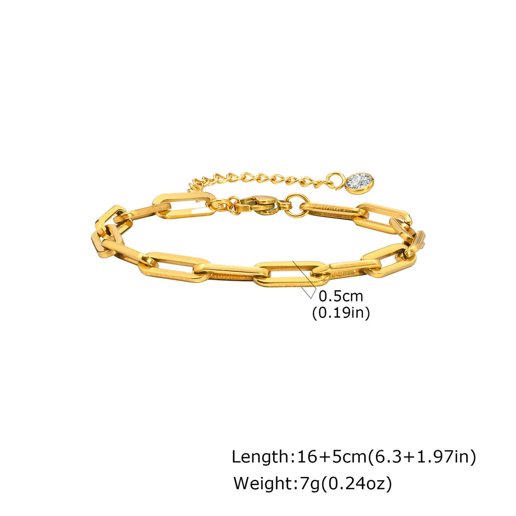 Non Tarnish Gold Plated Herringbone Bracelet