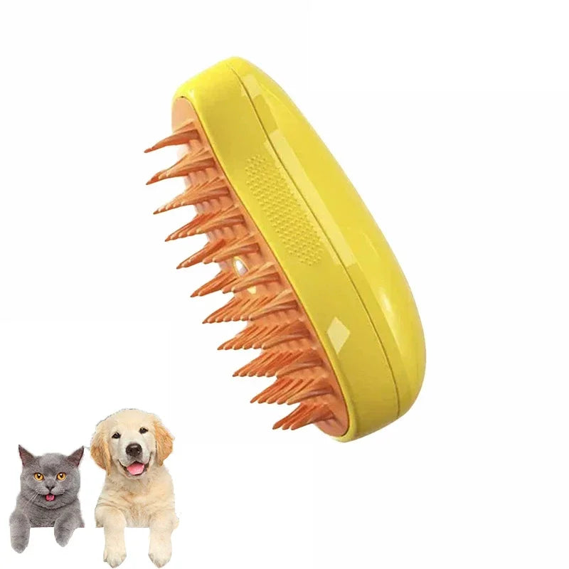 Pet Grooming Steam Brush