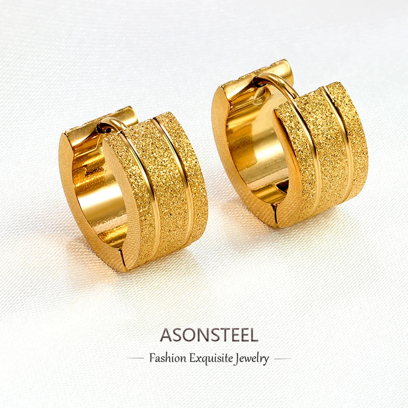 Anti-Allergy Stainless Steel Hoop Earrings