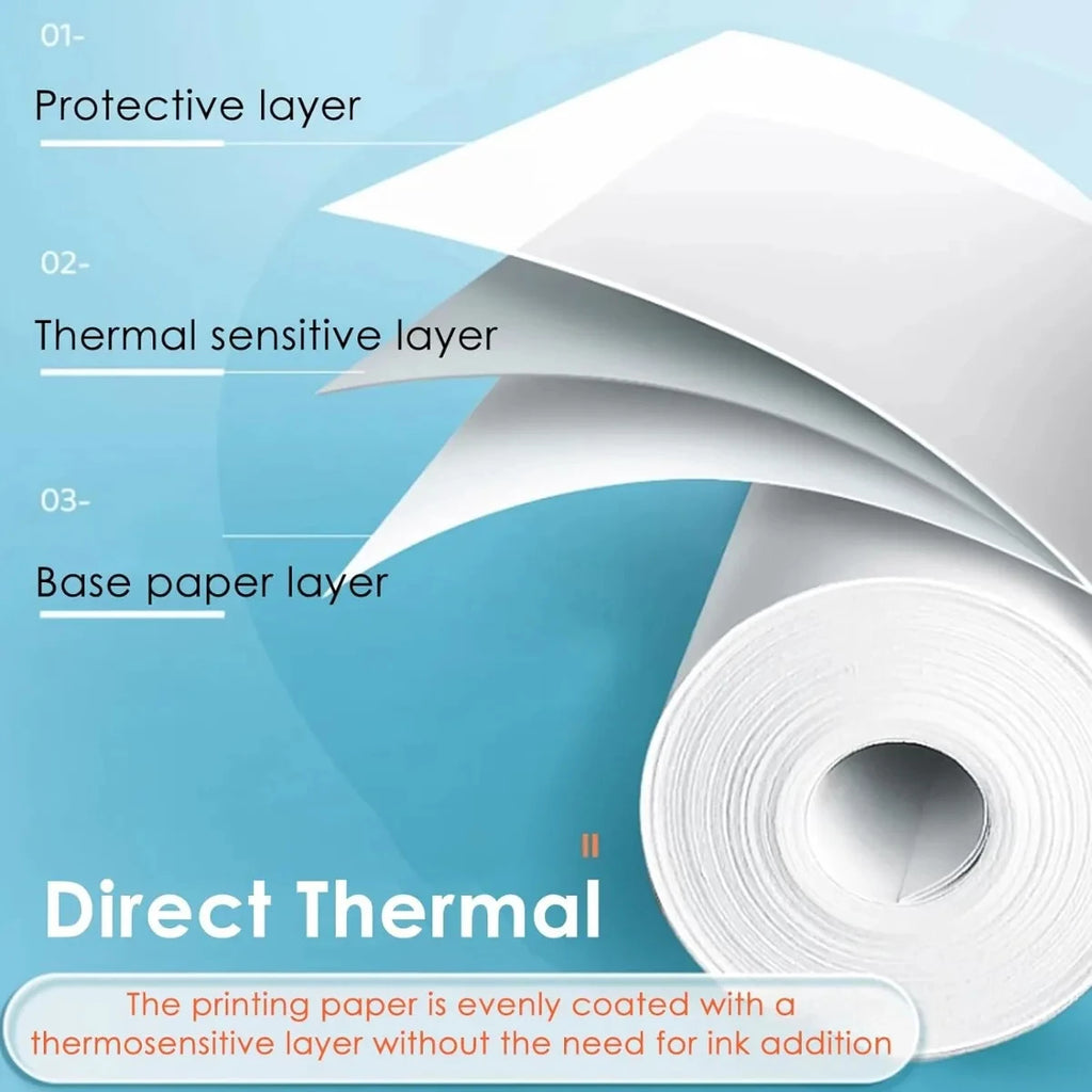 10-Pack Thermal Sticker Paper