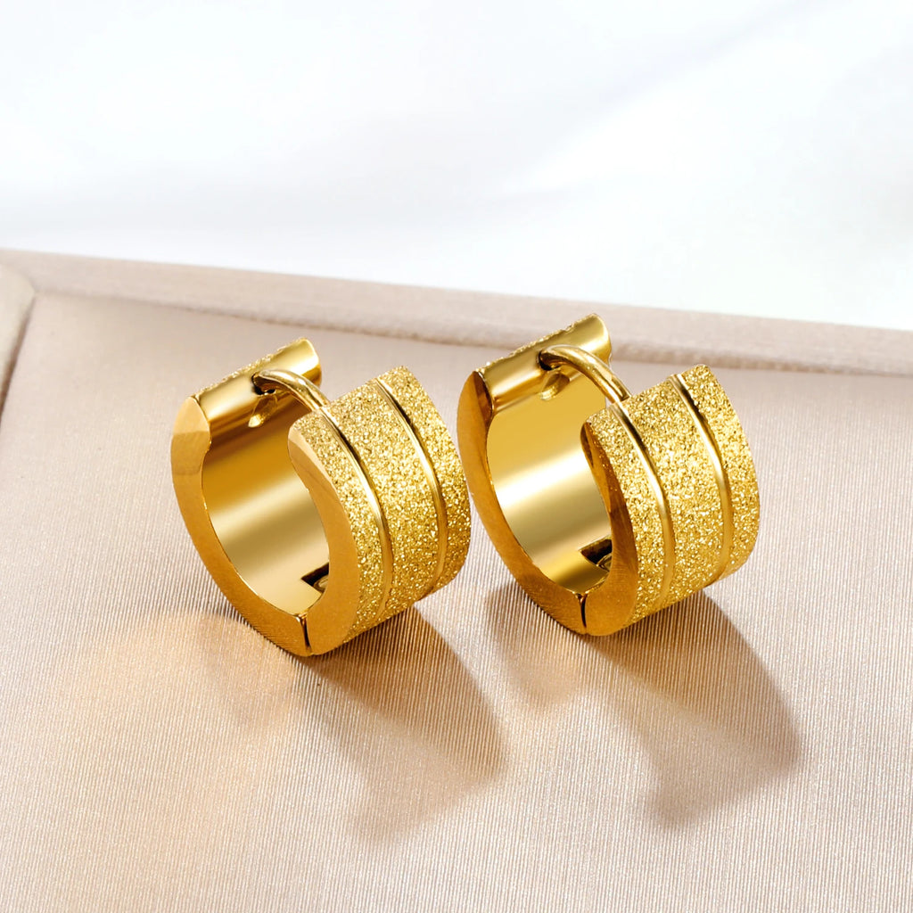 Anti-Allergy Stainless Steel Hoop Earrings