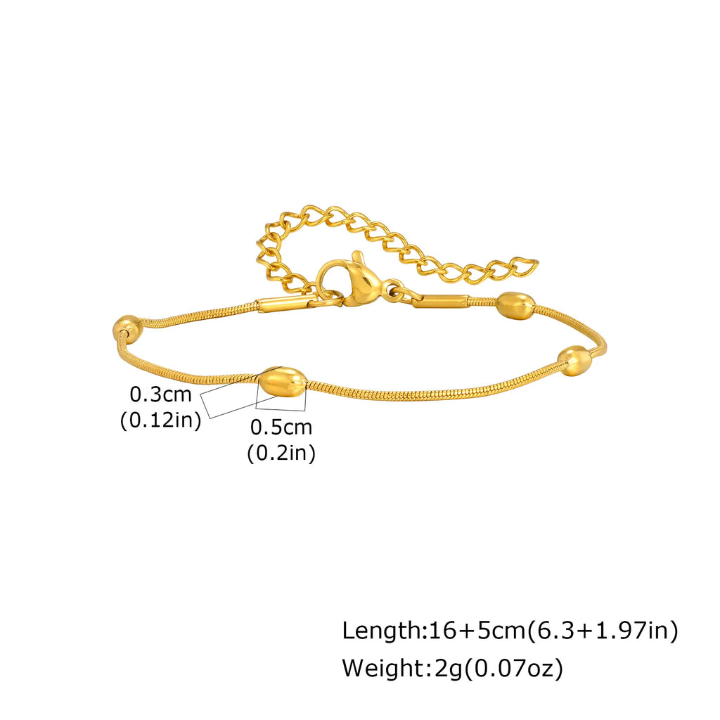 Non Tarnish Gold Plated Herringbone Bracelet
