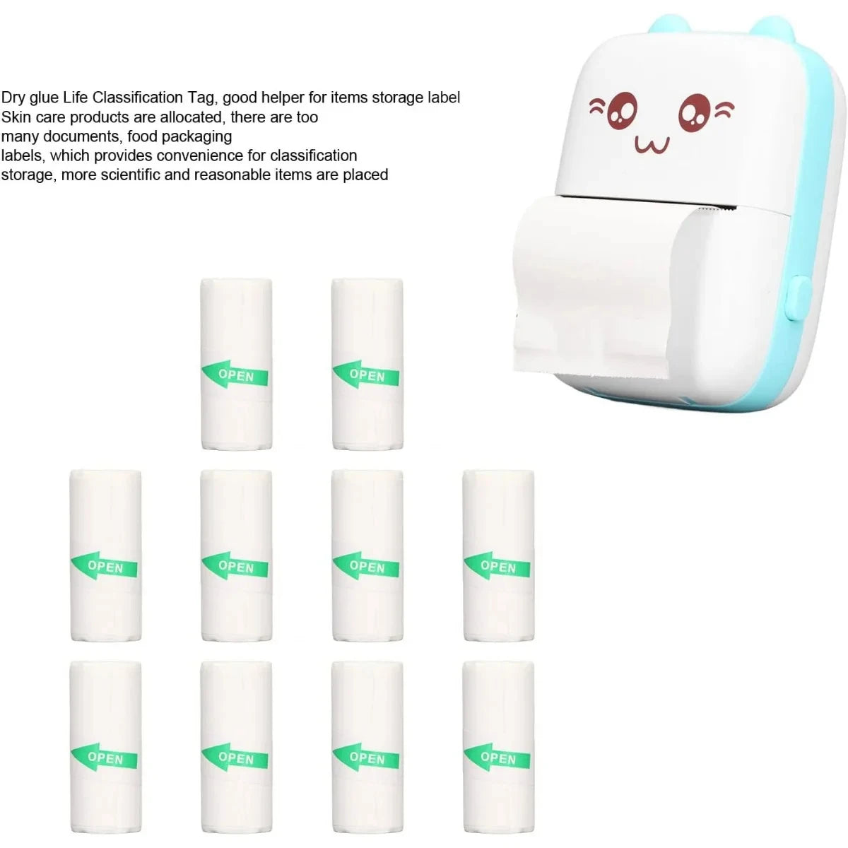 10-Pack Thermal Sticker Paper