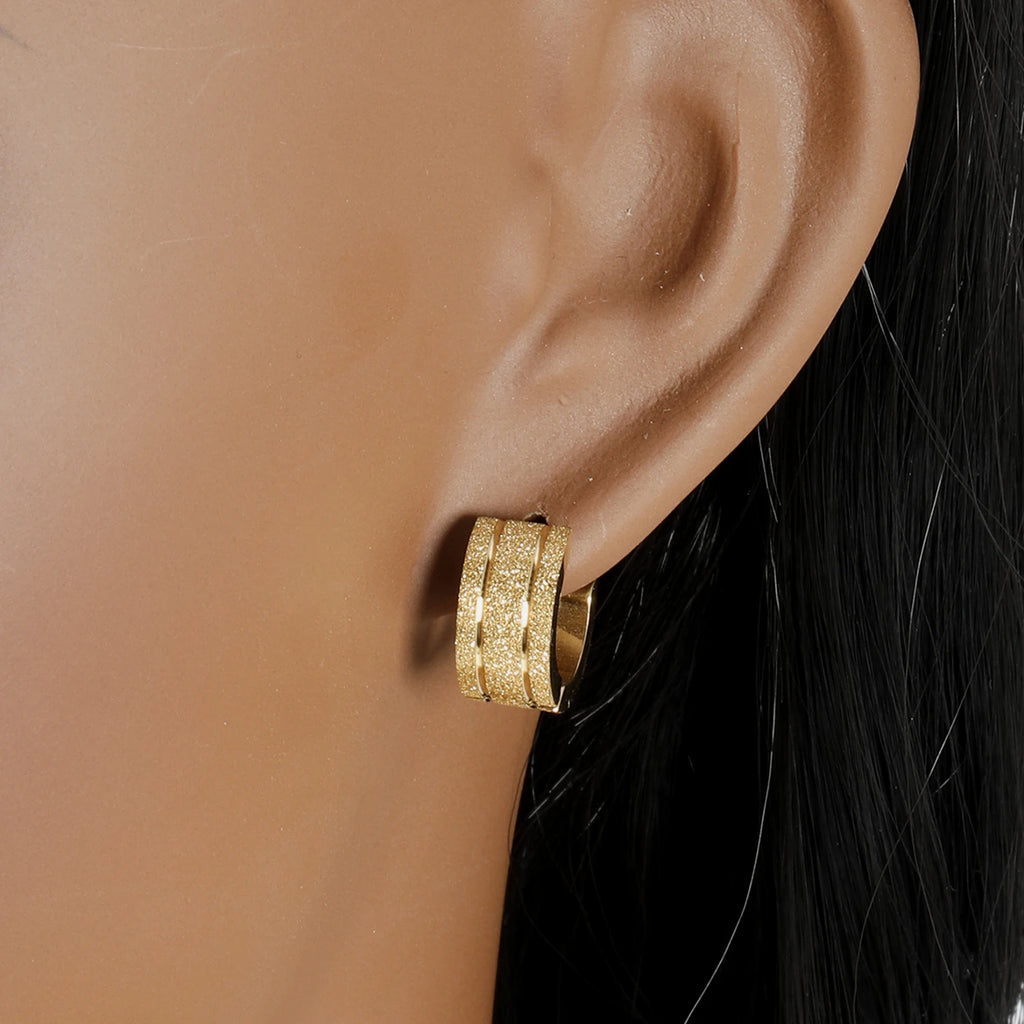 Anti-Allergy Stainless Steel Hoop Earrings