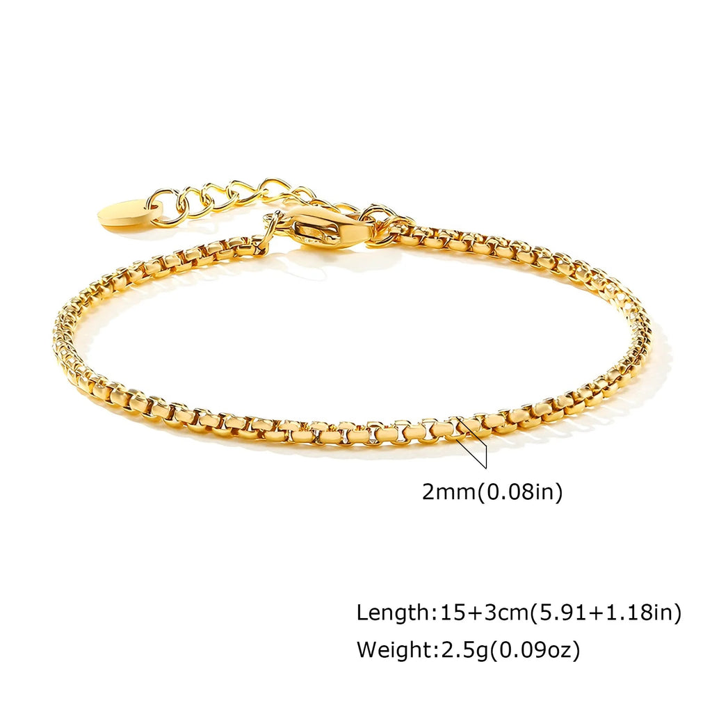 Non Tarnish Gold Plated Herringbone Bracelet