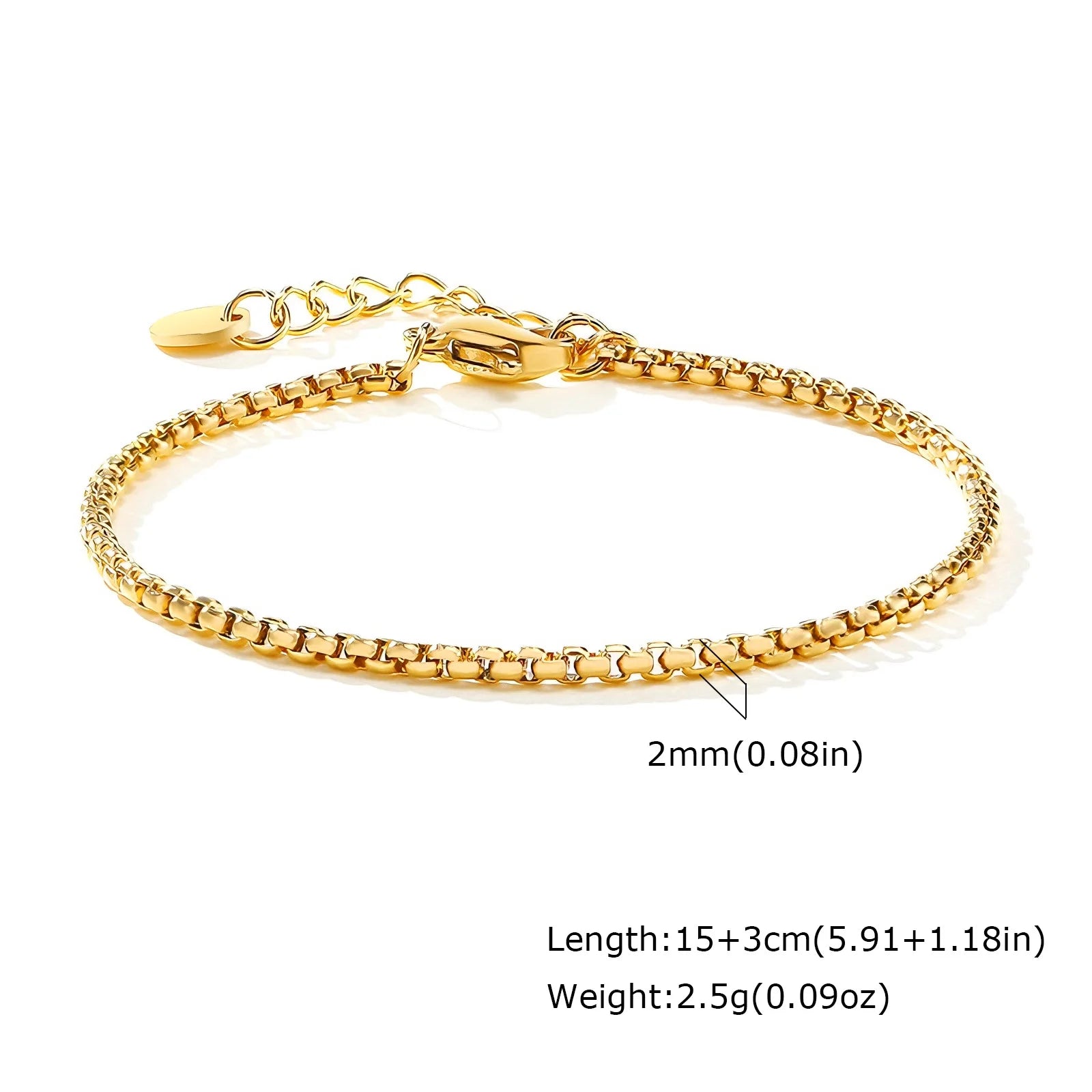 Non Tarnish Gold Plated Herringbone Bracelet