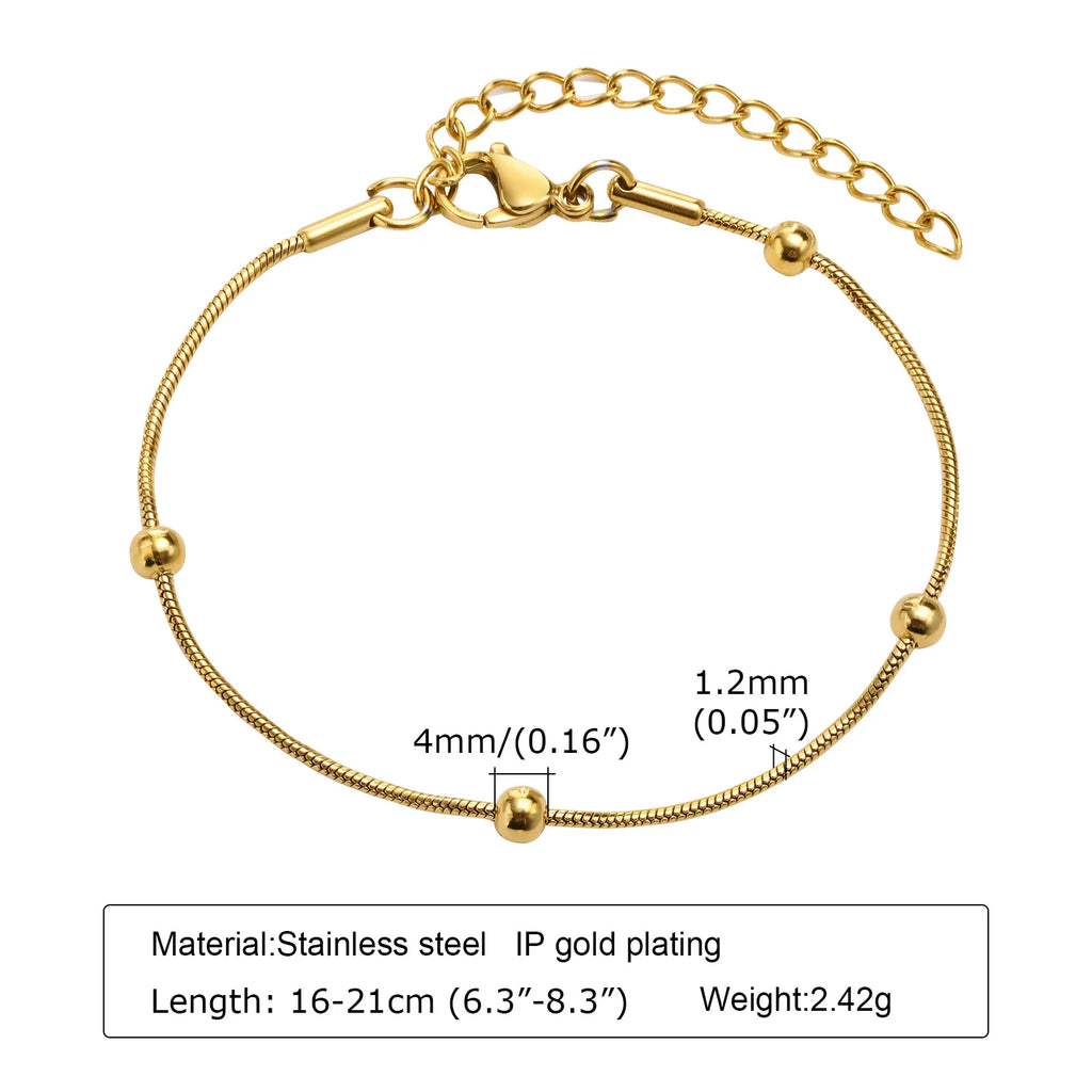Non Tarnish Gold Plated Herringbone Bracelet