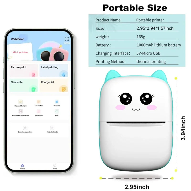 Mini Bluetooth Pocket Printer™