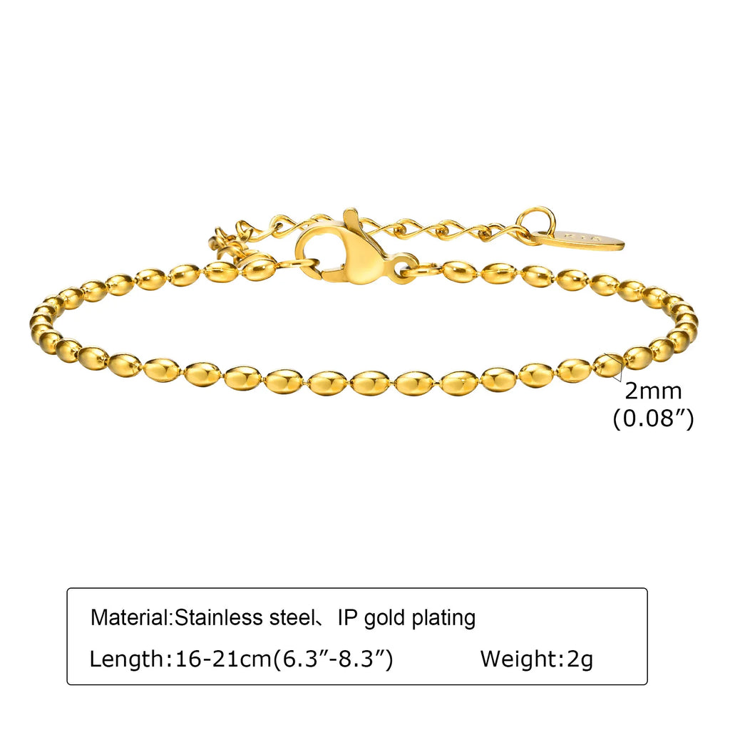 Non Tarnish Gold Plated Herringbone Bracelet